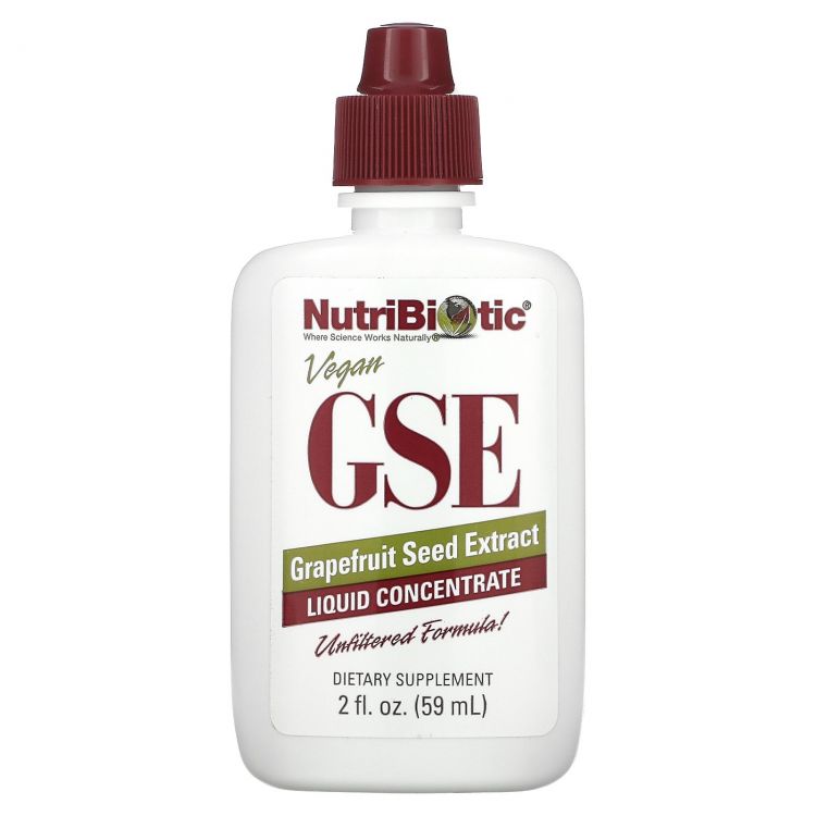 NutriBiotic GSE Grapefruit Seed Extract Жидкий концентрат экстракт семян грейпфрута, 59 мл